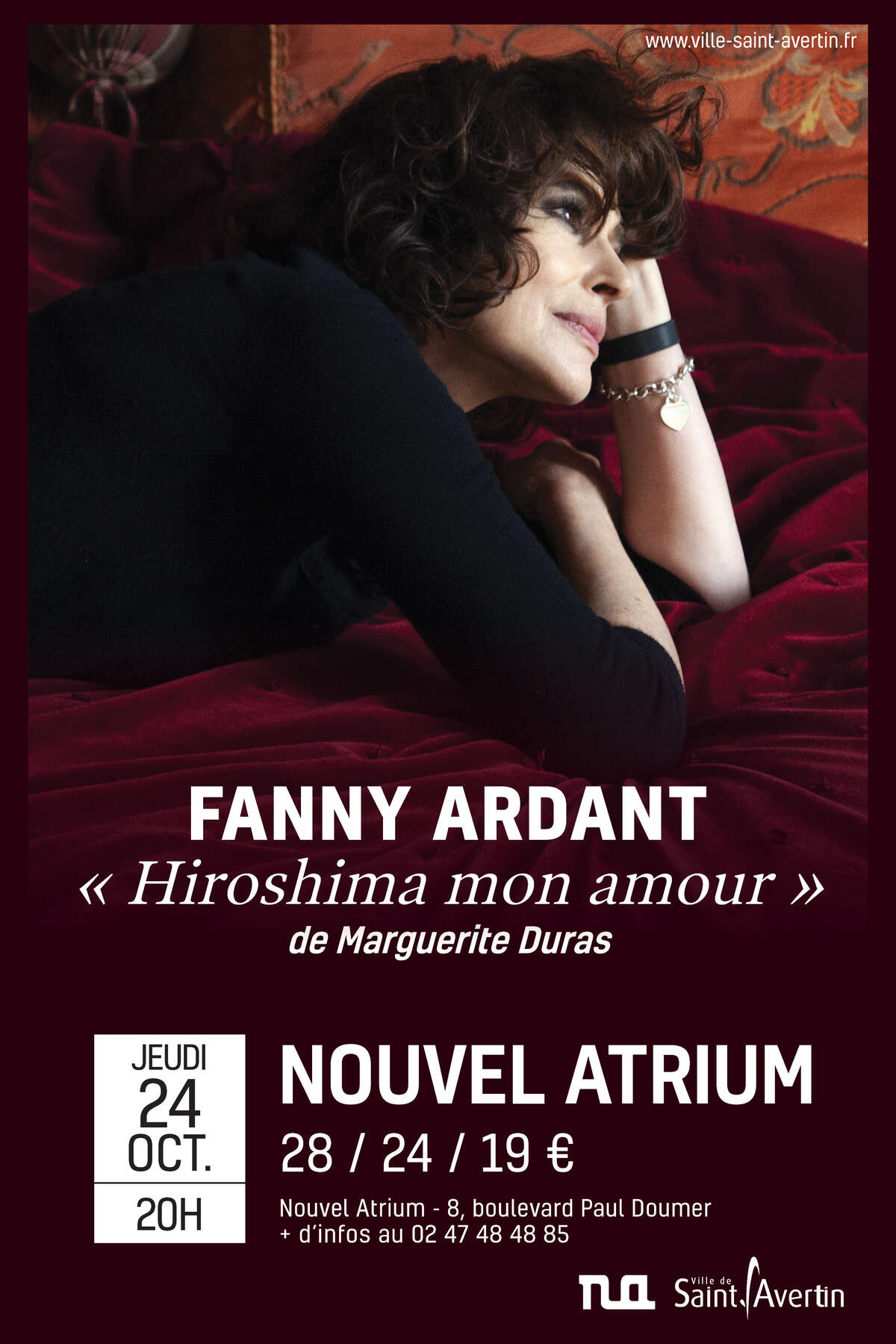 Photo de l'événement Fanny Ardant dans "Hiroshima mon amour" à Nouvel Atrium