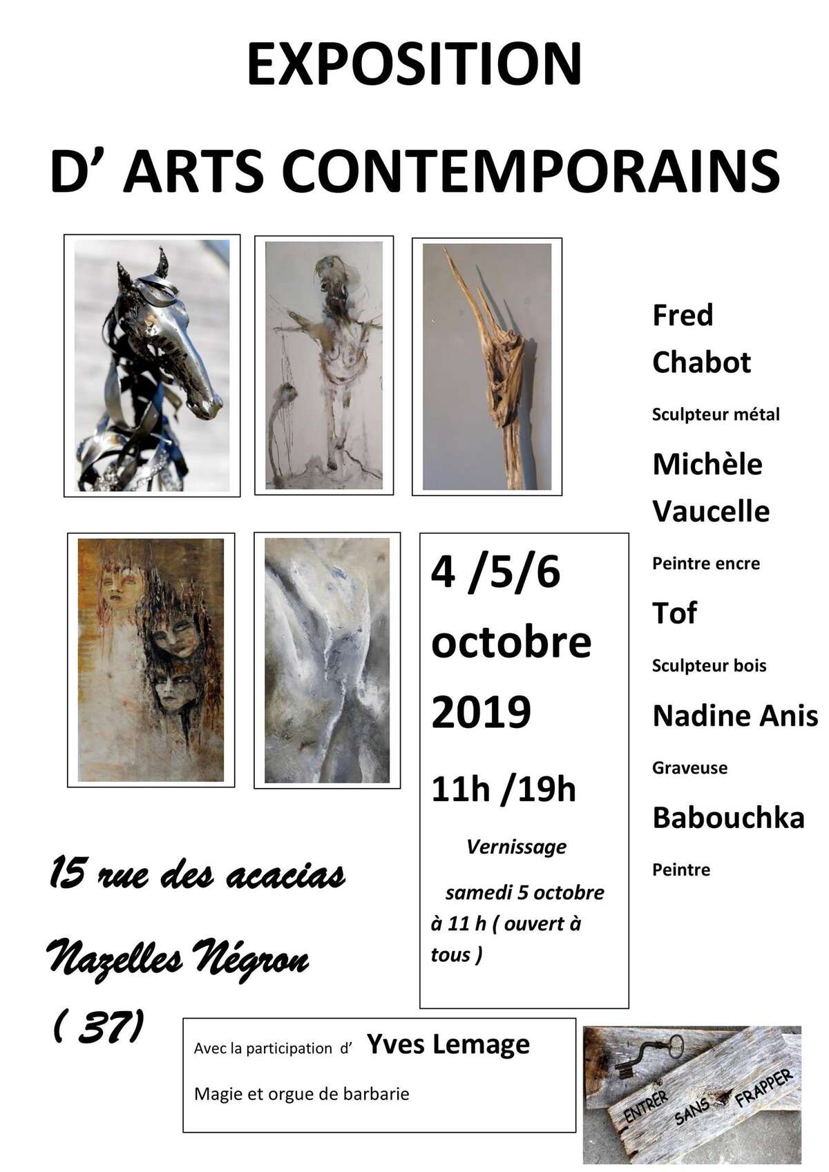 Photo de l'événement Exposition d'arts à Nazelles-Négron