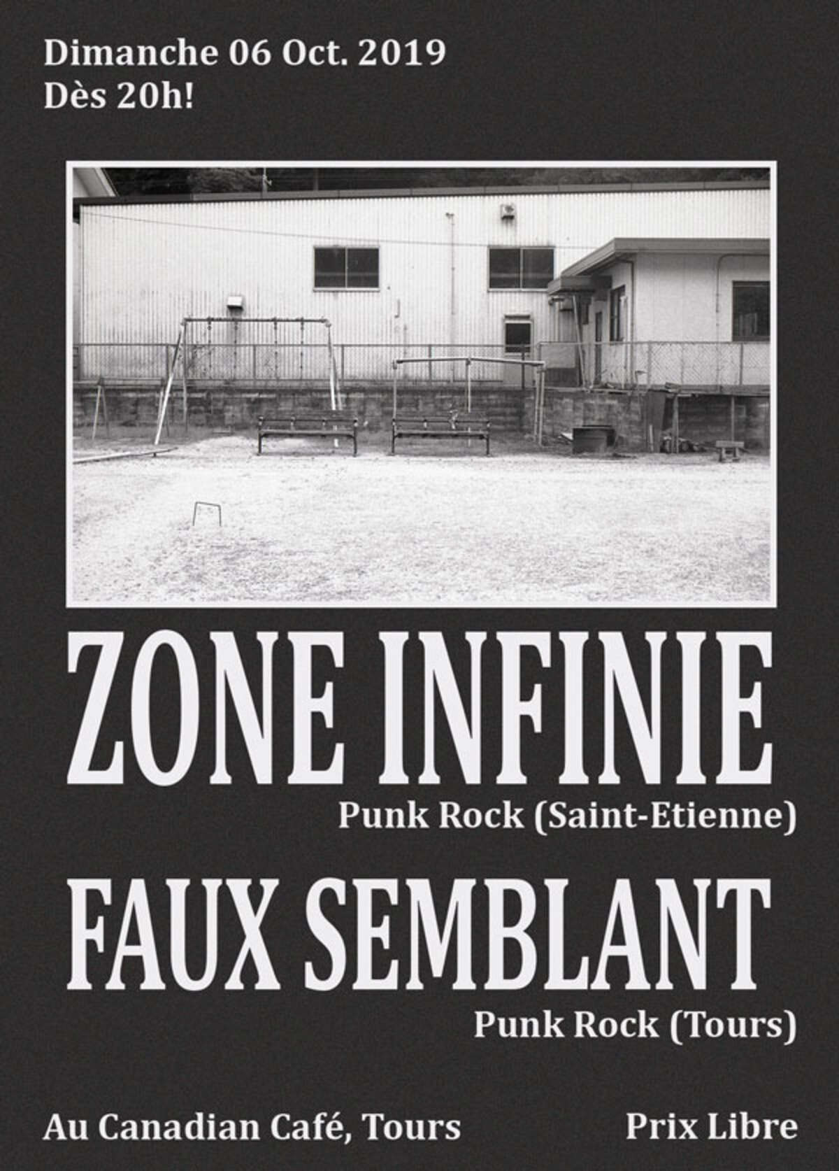 Photo de l'événement Concert Punk : Zone Infinie + Faux semblant à Canadian Café
