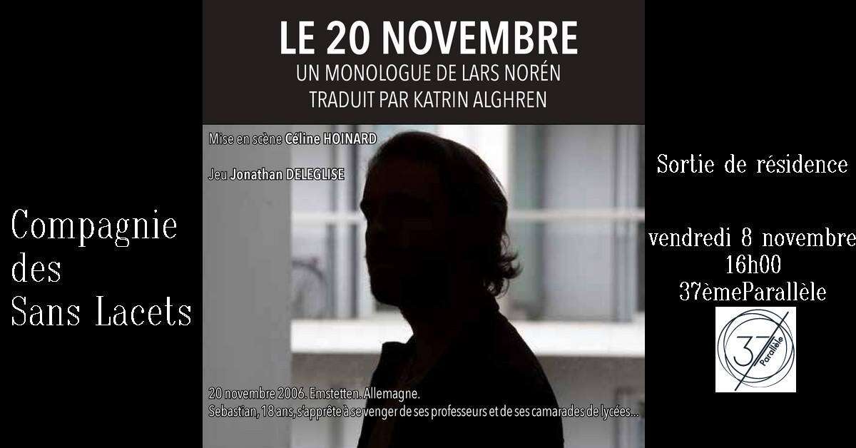Illustration Sortie de résidence "Le 20 Novembre", pièce de Lars Norén