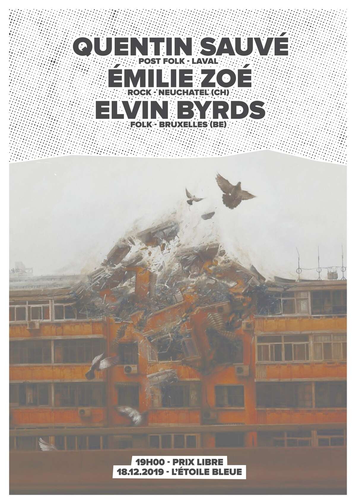 Photo de l'événement Quentin Sauvé • Émilie Zoé • Elvin Byrds | L'Étoile Bleue à L'étoile Bleue Ancienne Maison Close