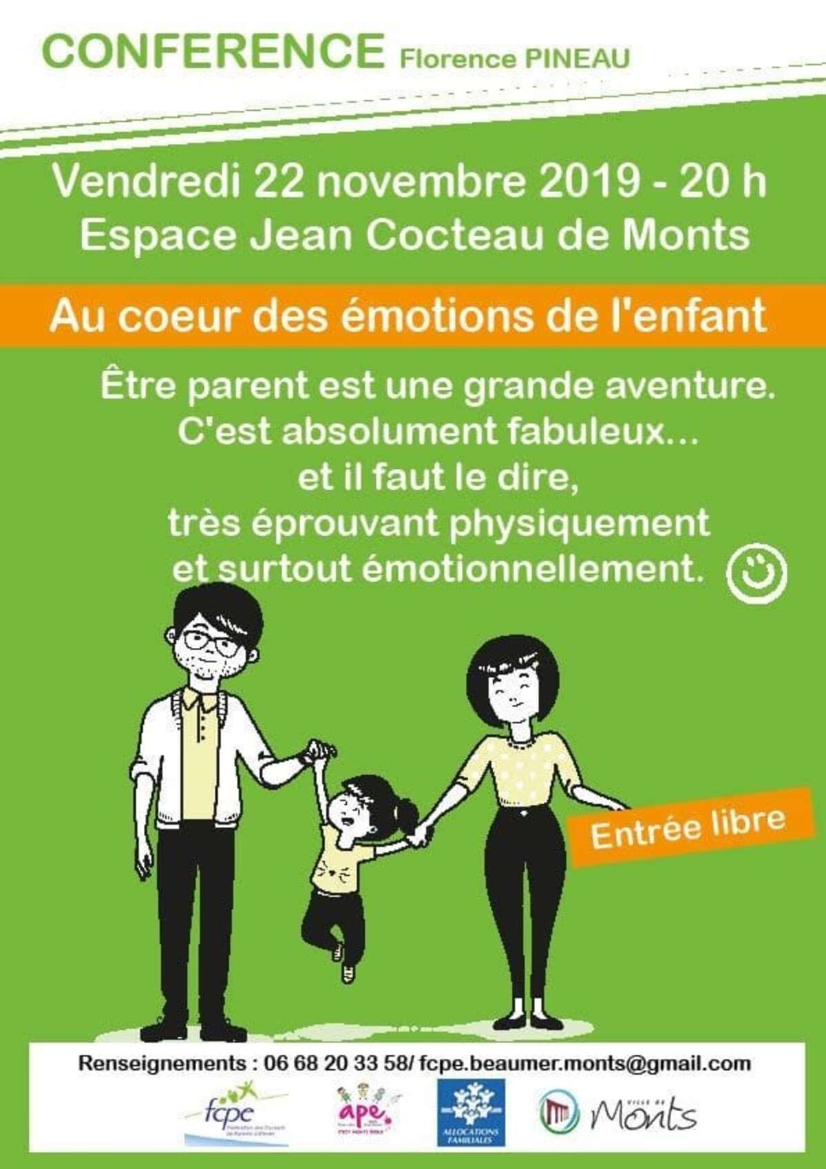 Photo de l'événement Conférence "Au coeur des émotions de l'enfant" à Espace Jean Cocteau