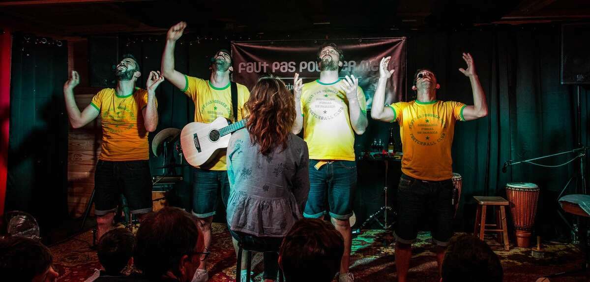 Photo de l'événement faut pas pousser mémé et le Doigt bandé percussions à Canadian café