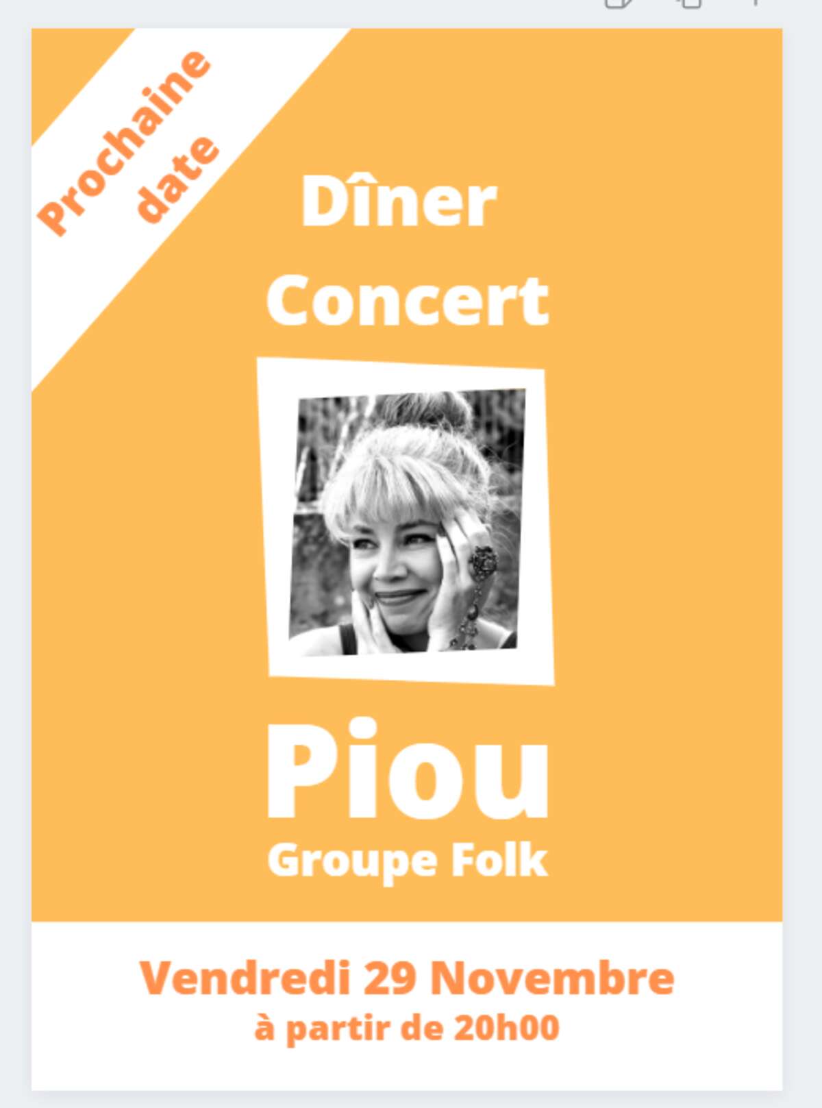 Photo de l'événement DÎNER CONCERT à Ibis Tours Nord