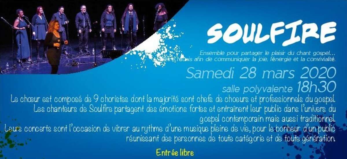 Photo de l'événement Concert: Soulfire à Salle polyvalente Centre Giraudeau Bastié