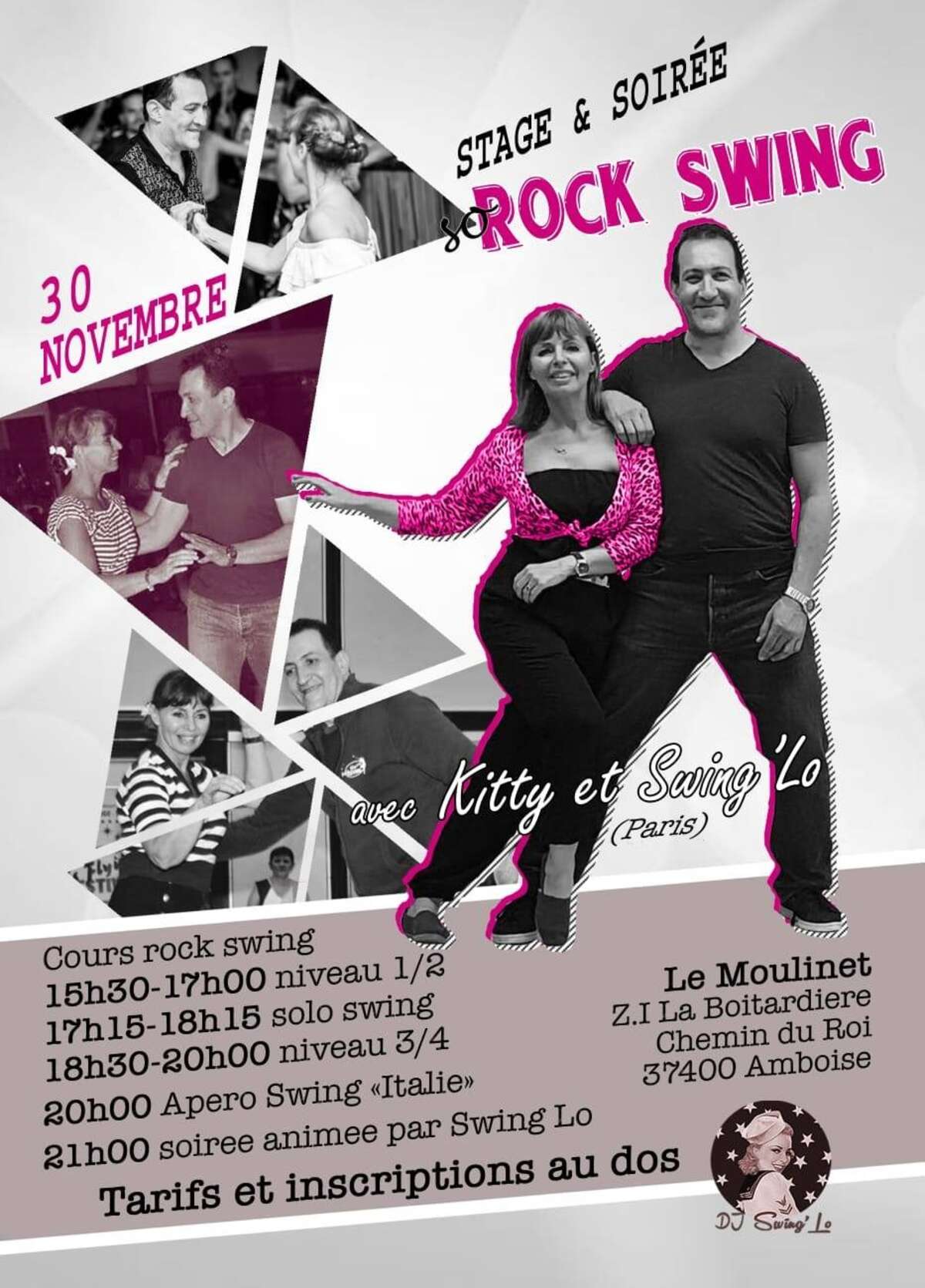 Illustration Stage, Buffet Italien et soirée Rock Swing Dj Lo