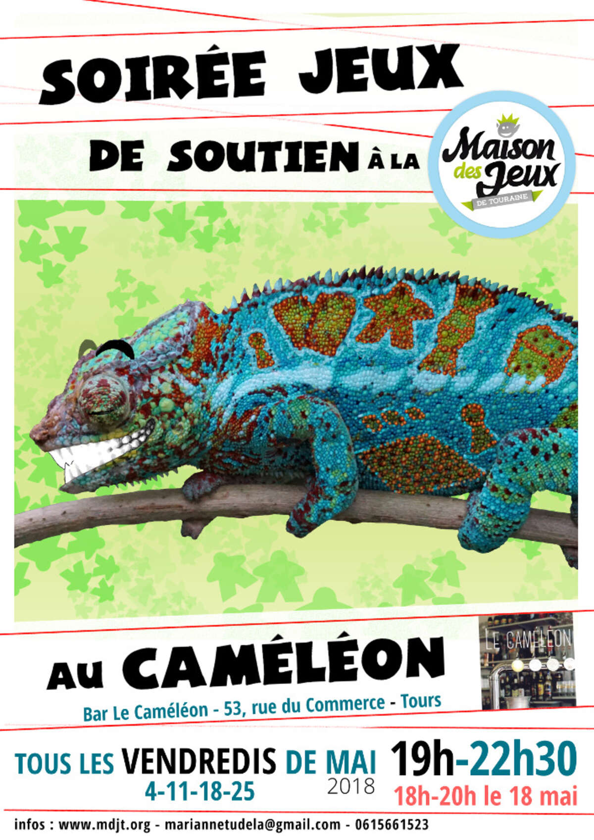 Photo de l'événement Soirée jeux DE SOUTIEN au bar le Caméléon à Bar le Cameléon