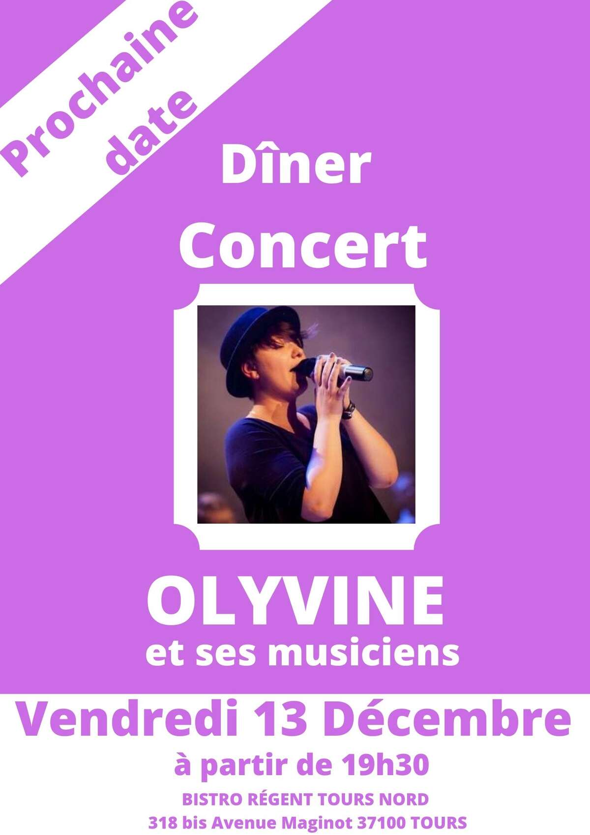 Photo de l'événement Dîner concert à Bistro Régent Tours Nord