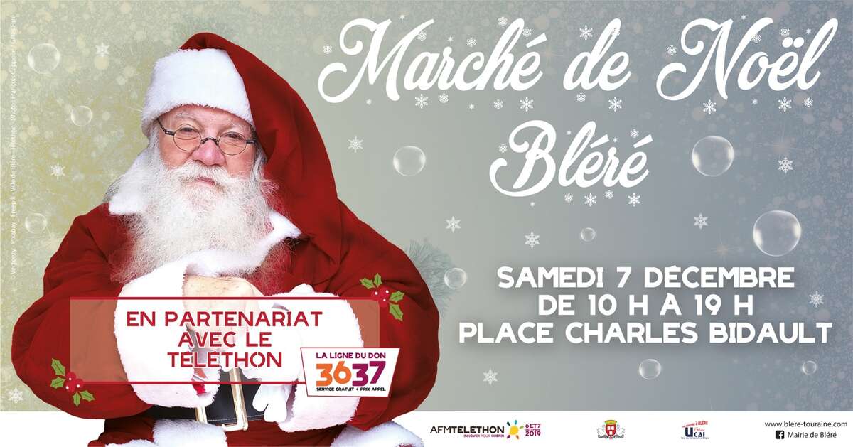Photo de l'événement Marché de Noël et Téléthon 2019 à Bléré à pin Place Charles Bidault, 37150 Bléré, France