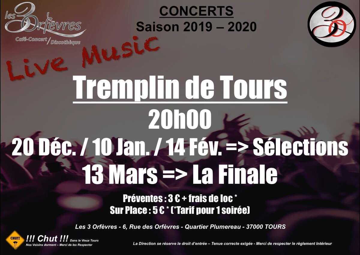 Photo de l'événement Tremplin de Tours #1 - Tarace Boulba Touraine - Alelya - Cerise à Les 3 Orfèvres