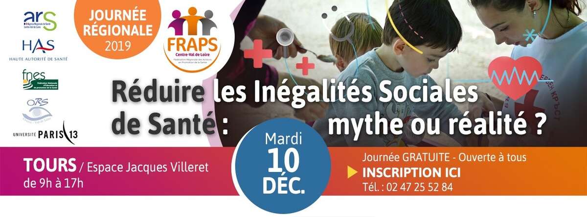Photo de l'événement Journée régionale "Réduire les Inégalités Sociales de Santé" à pin FRAPS Centre-Val de Loire