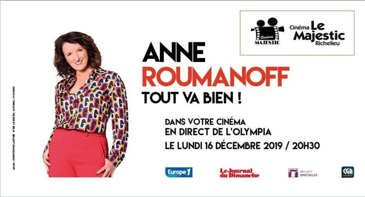 Photo de l'événement Anne roumanoff à Cinéma de Richelieu