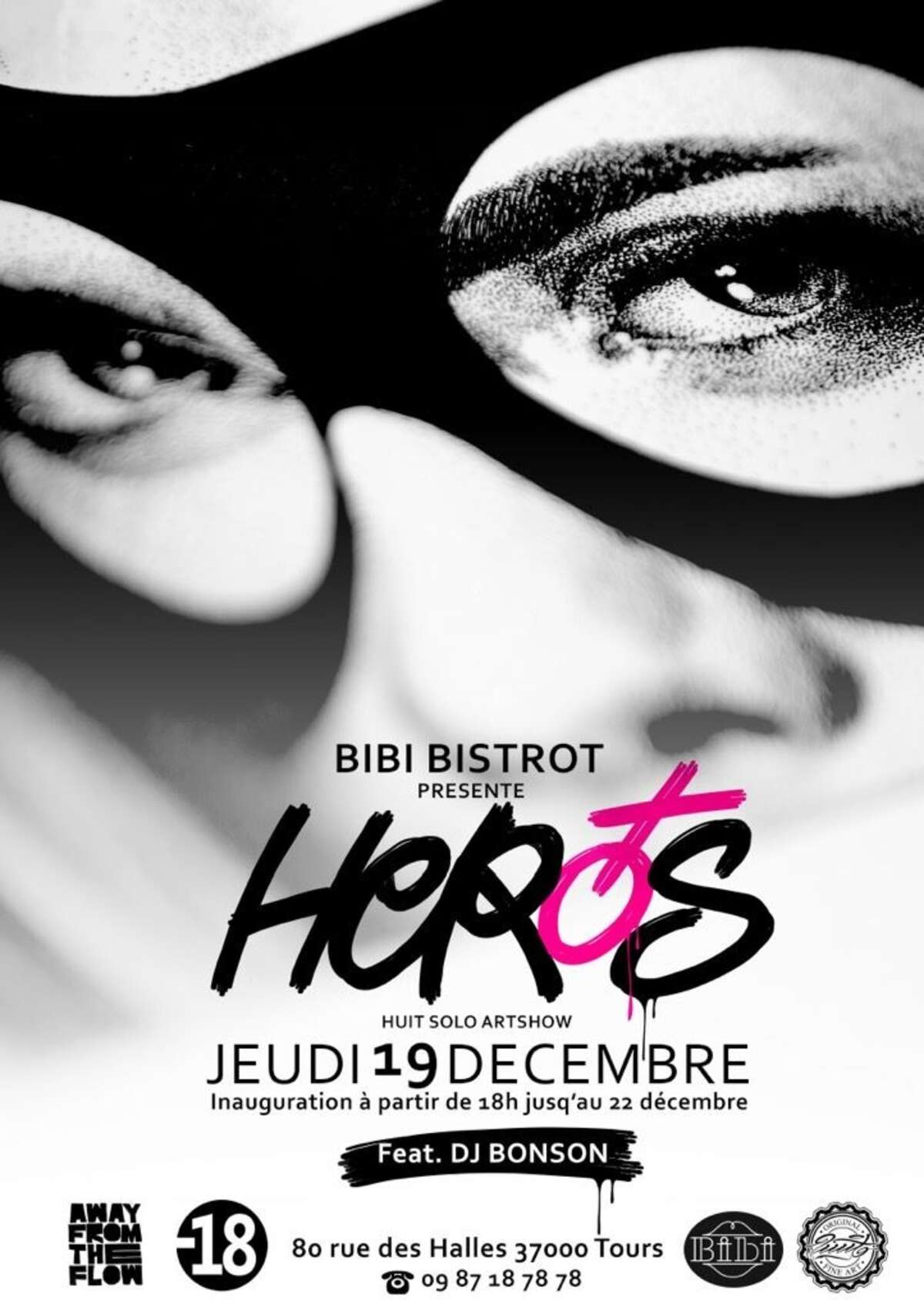 Illustration Vernissage de Huit + Dj set Bonson