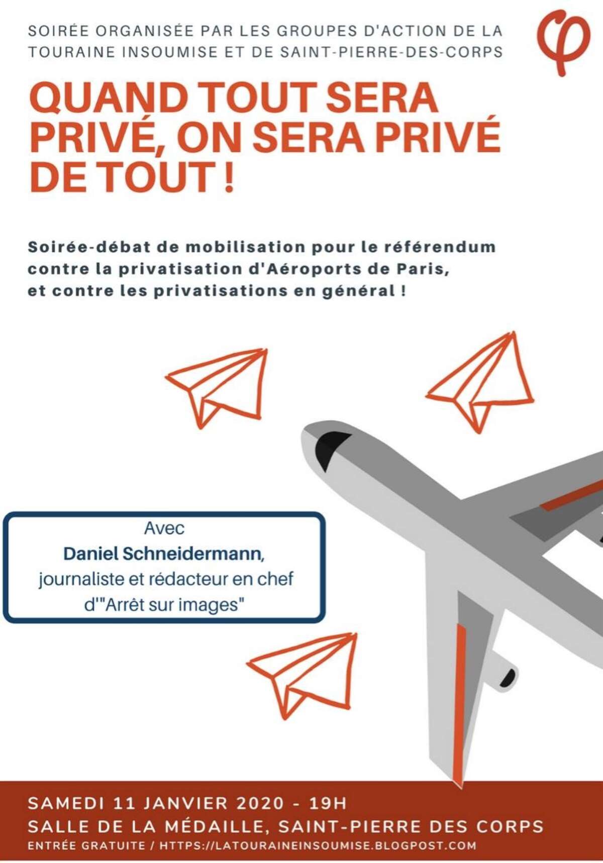 Photo de l'événement Soirée de mobilisation pour le référendum AdP ! à Salle de la Médaille