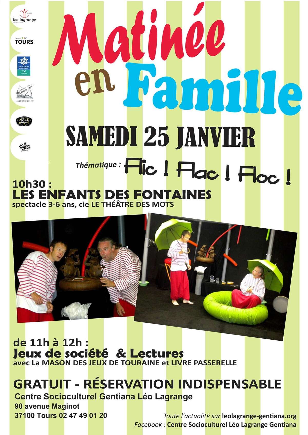 Photo de l'événement Matinée d'aminations et spectacle jeune public à Centre Socioculturel Léo Lagrange Gentiana