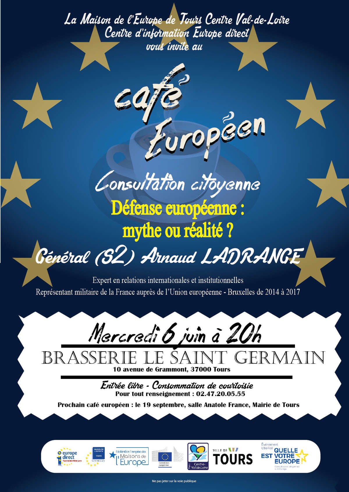 Photo de l'événement Consultation citoyenne / Café européen : "Défense européenne : mythe ou réalité ?" à Brasserie le Saint-Germain