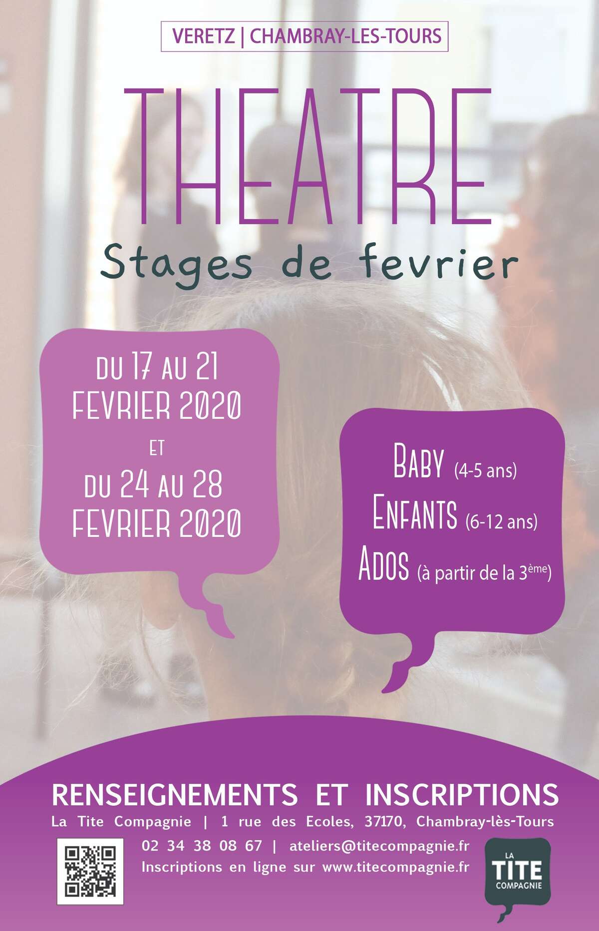Photo de l'événement Stage théâtre 6-12 ans à Véretz - Février 2020 à Maison des associations de Véretz (37)