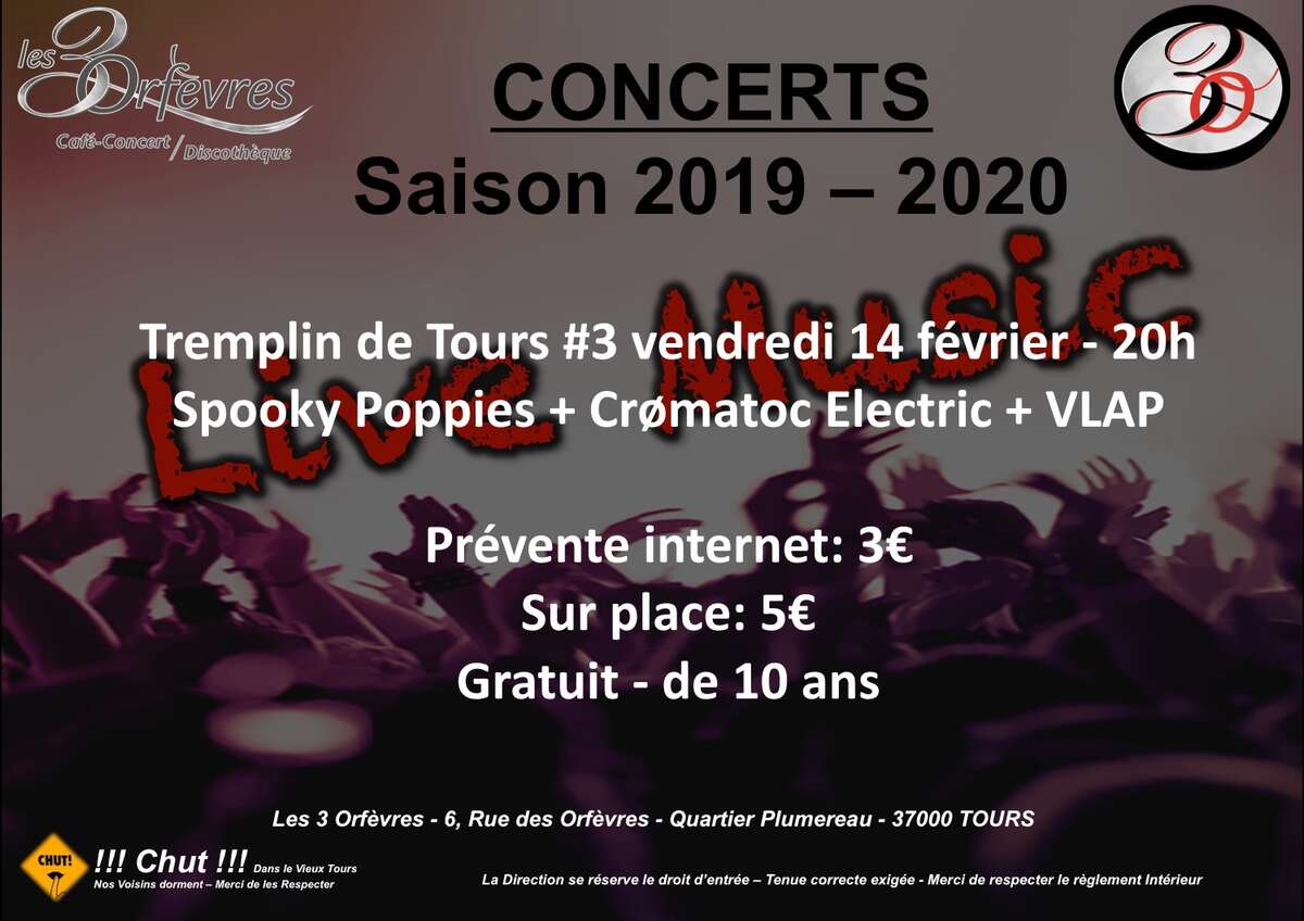 Photo de l'événement Tremplin de Tours #3 à Les 3 Orfèvres