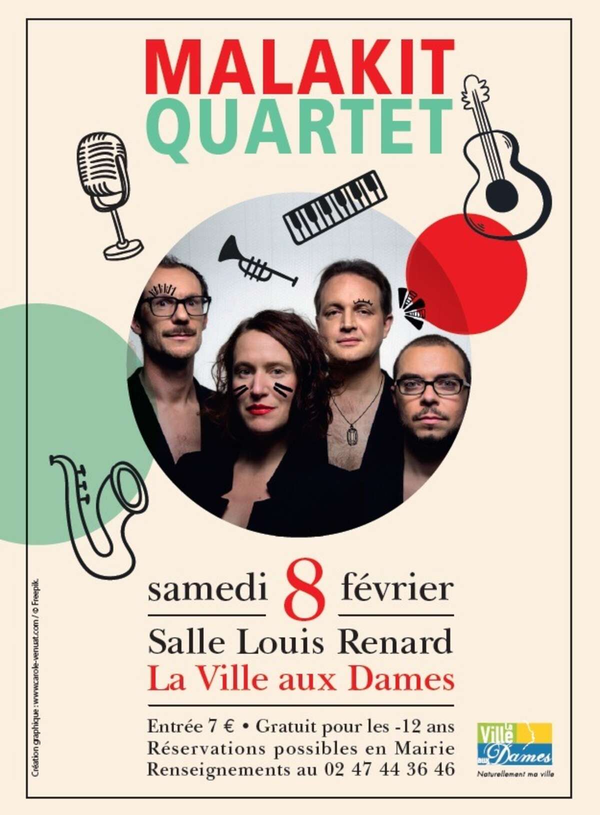 Photo de l'événement Malakit Quartet à salle louis renard