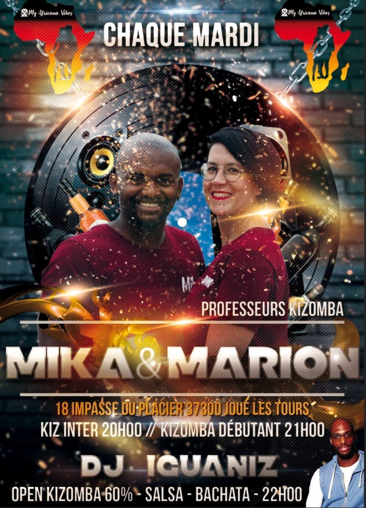 Photo de l'événement Kizomba by Marion et mika avec MAV et DJ Iguaniz! à La Pachanga - bar restaurant latino 37
