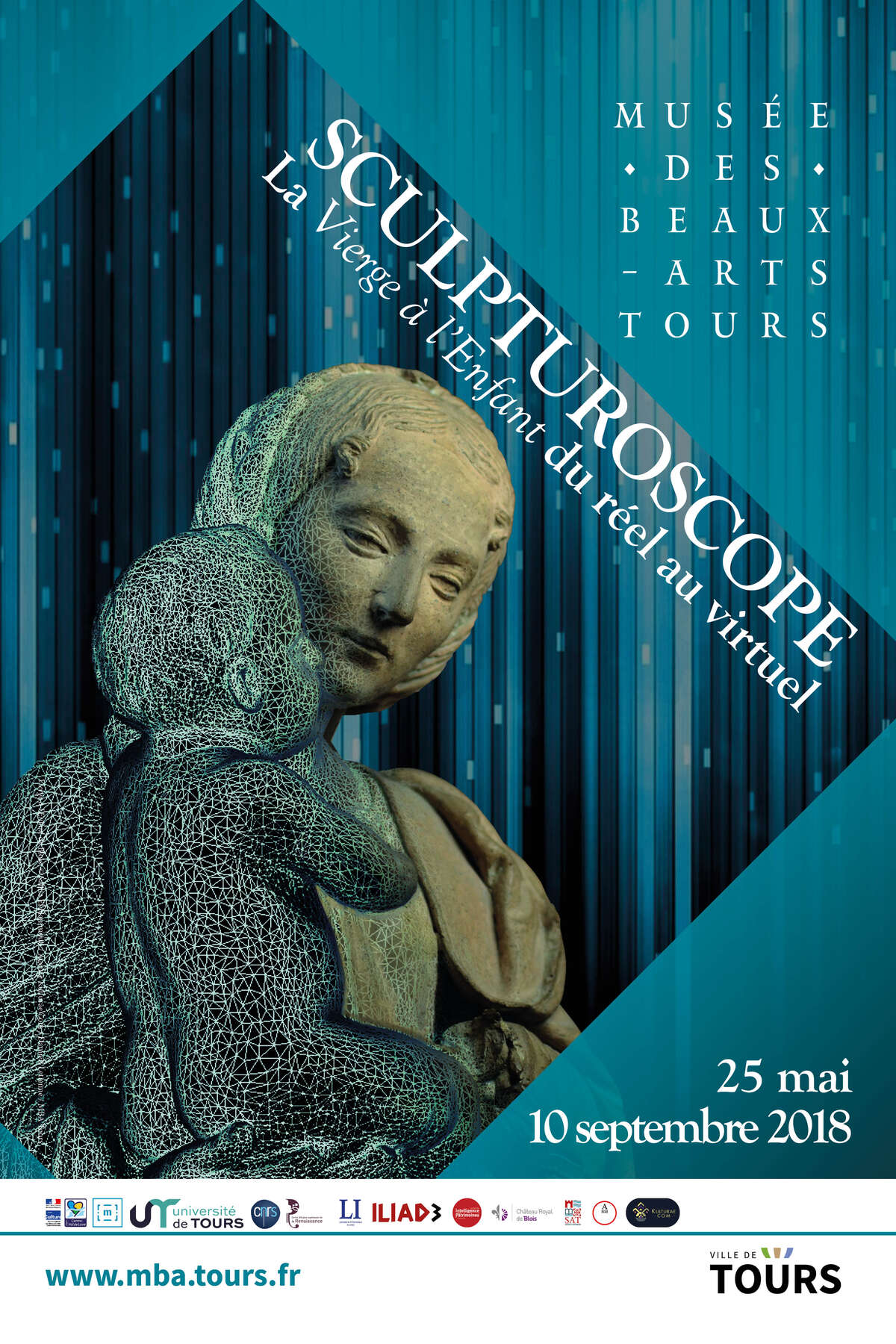 Photo de l'événement Sculpturoscope. La Vierge à l'Enfant du réel au virtuel à Musée des Beaux-Arts de Tours
