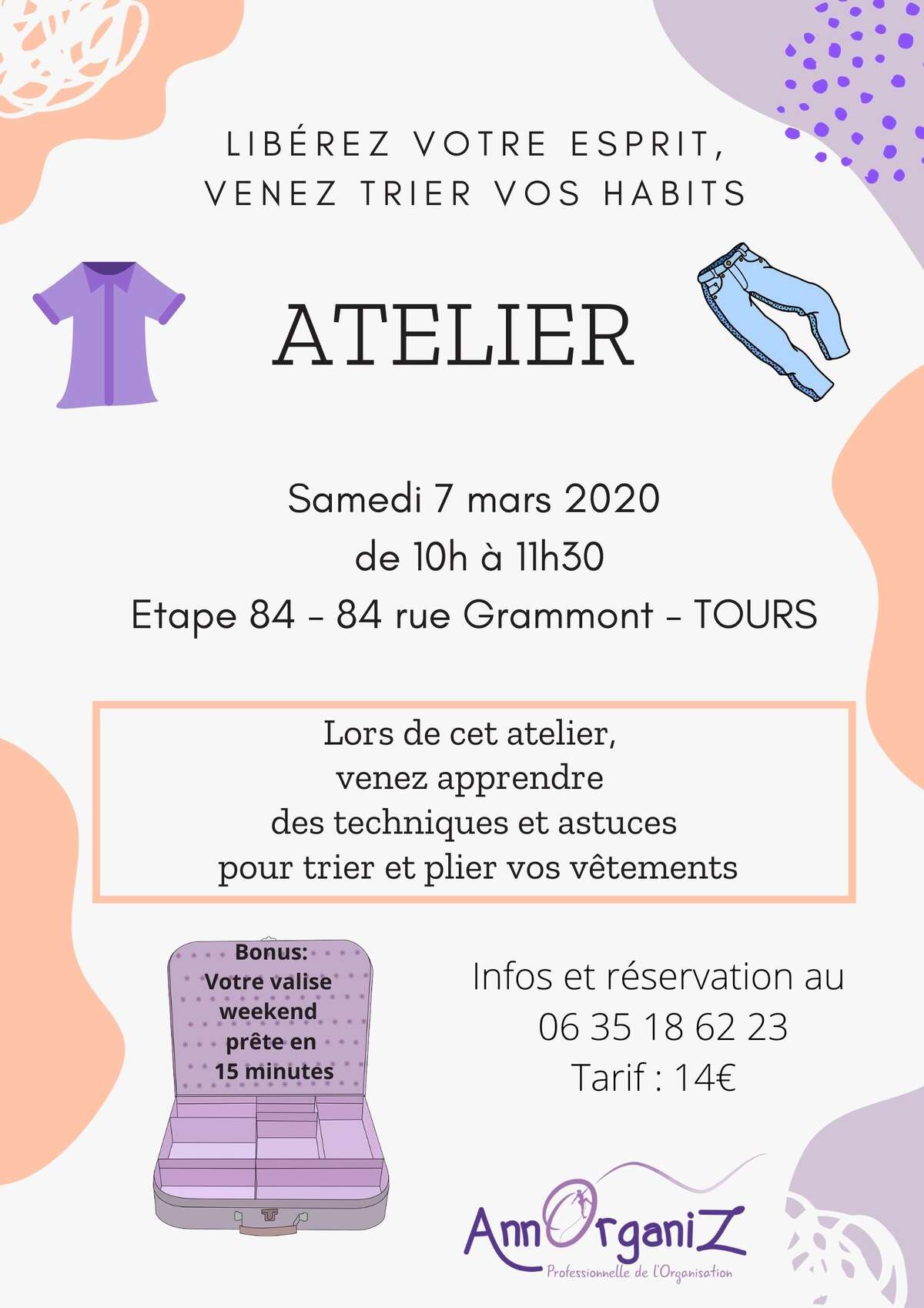 Photo de l'événement Atelier "tri des habits" à Etape 84