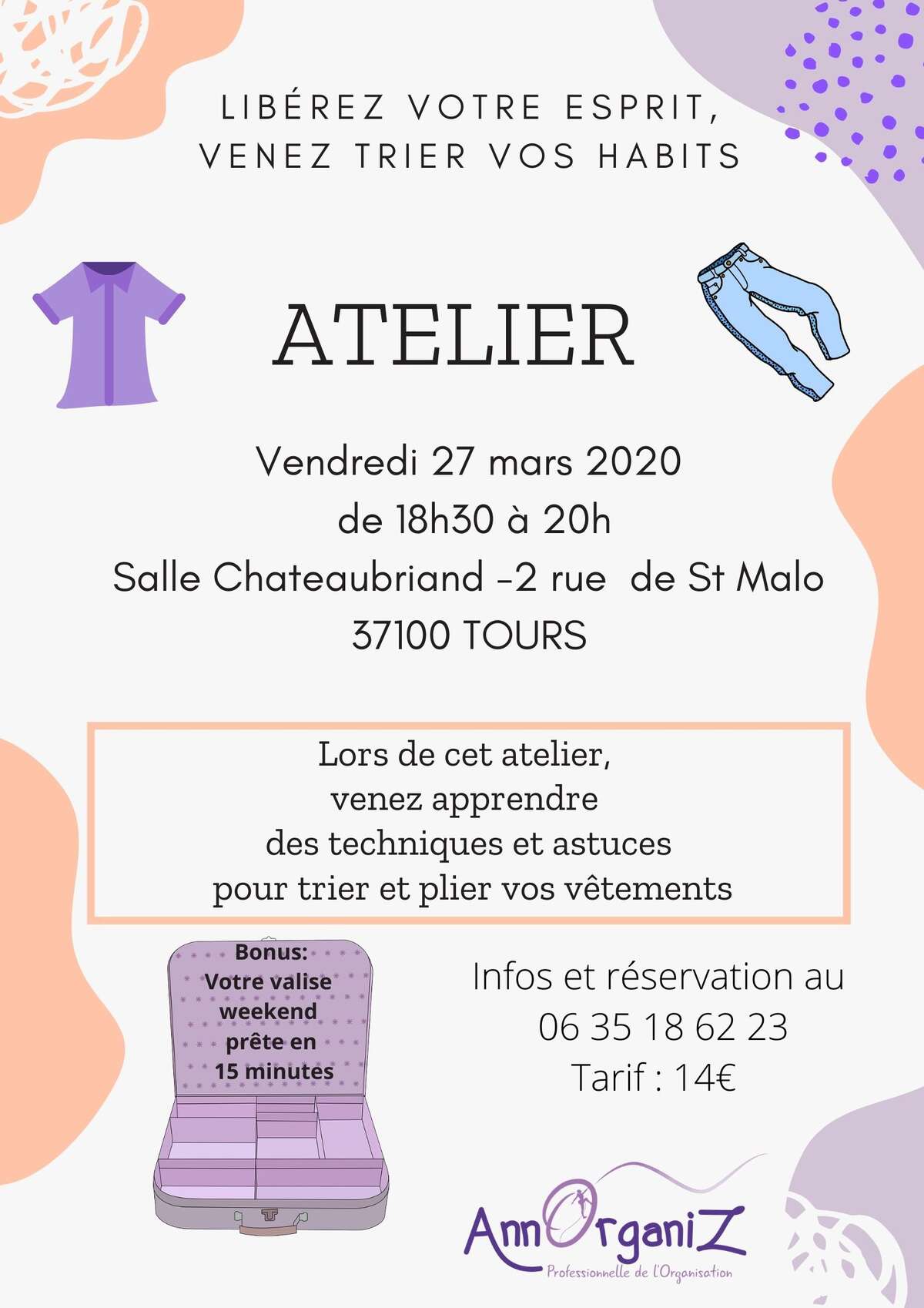 Photo de l'événement Atelier " tri des habits" à Salle Chateaubriand