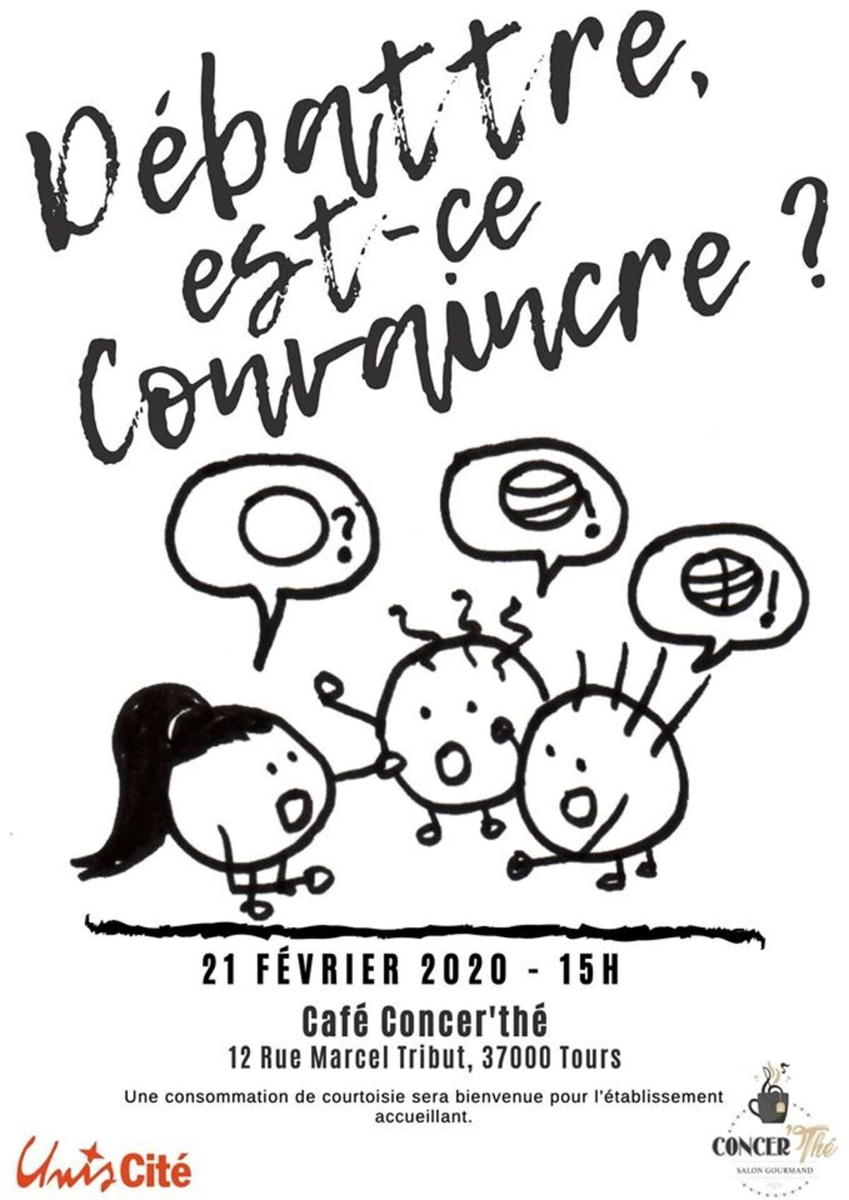 Photo de l'événement Café Discussion : Débattre est-ce convaincre ? à Concer'thé