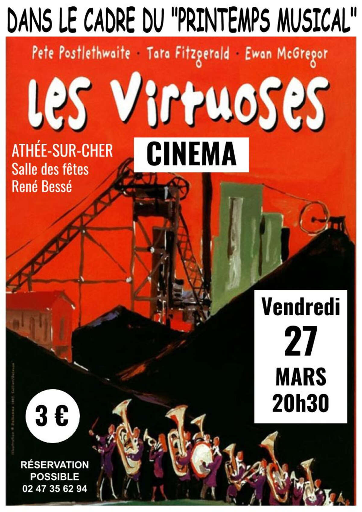 Photo de l'événement "Les Virtuoses" de Mark Herman à Salle des fêtes René Bessé - Chemin des Dames