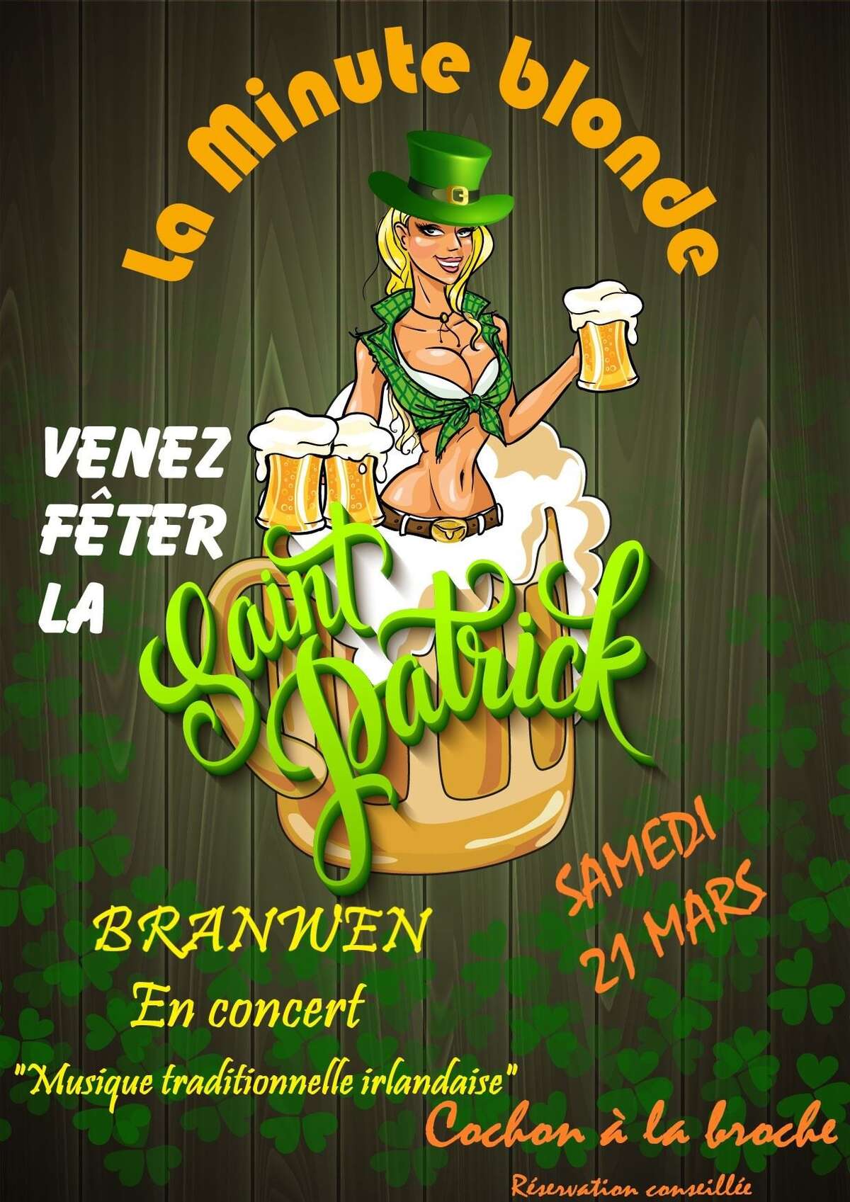 Photo de l'événement Saint Patrick à la Minute Blonde à La Minute Blonde TOURS