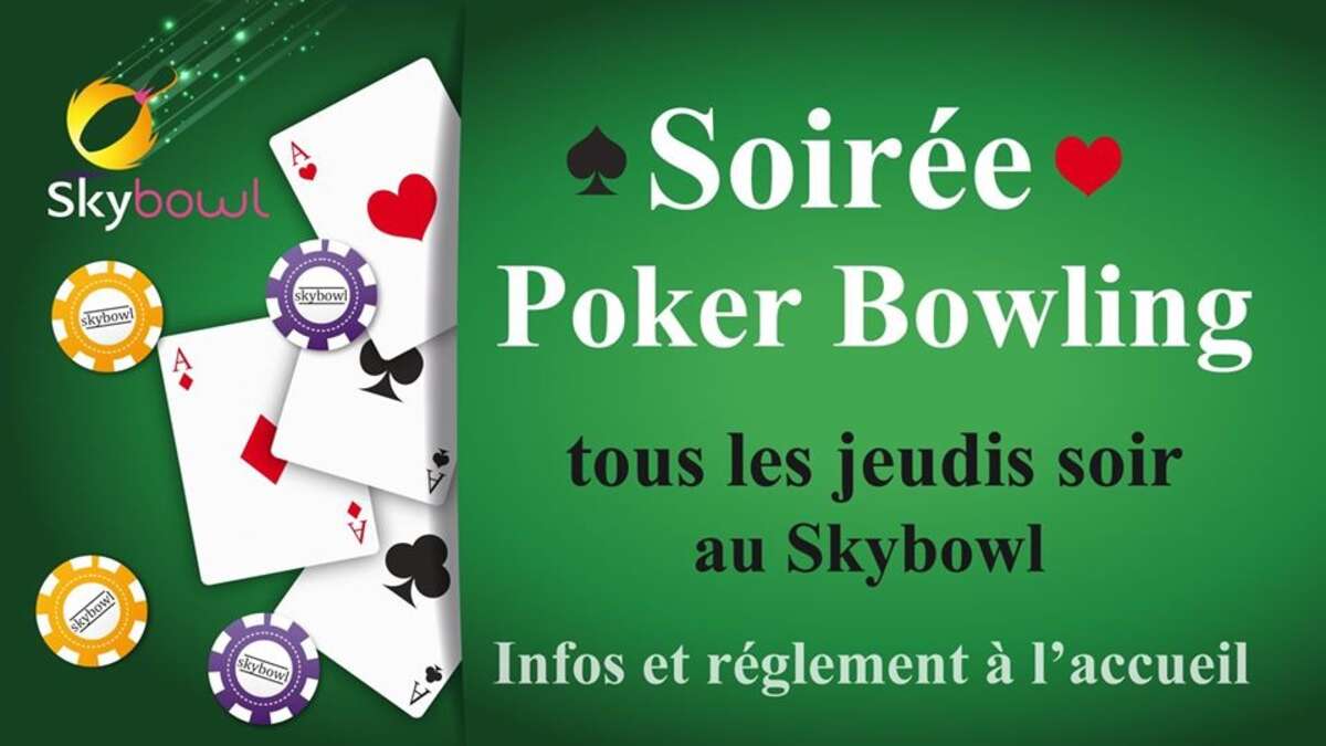 Photo de l'événement Soirée poker/bowling à Skybowl