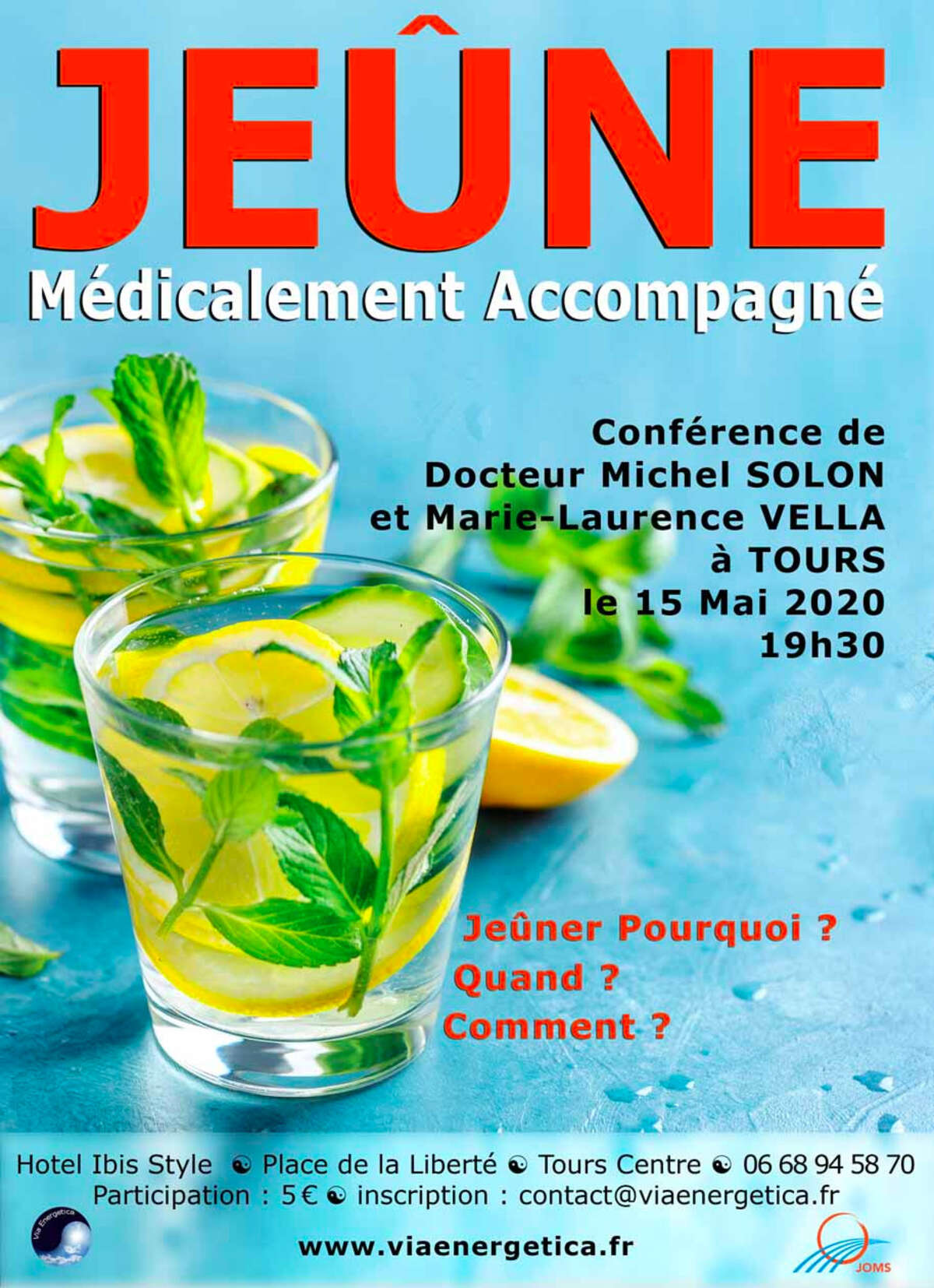 Photo de l'événement Conférence 'Le Jeûne Médicalement Accompagné' à Salle de Conférence - Hôtel IBIS Style