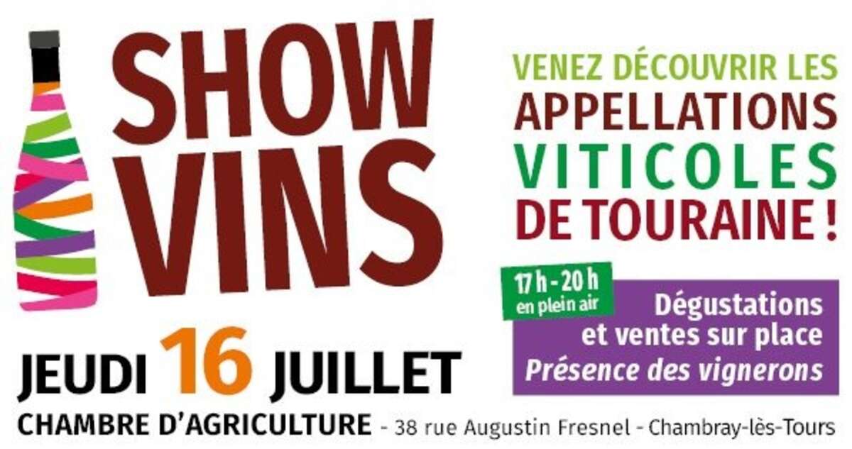 Photo de l'événement SHOW VINS : découvrez les appellations viticoles de Touraine à Chambre d'agriculture d'Indre-et-Loire