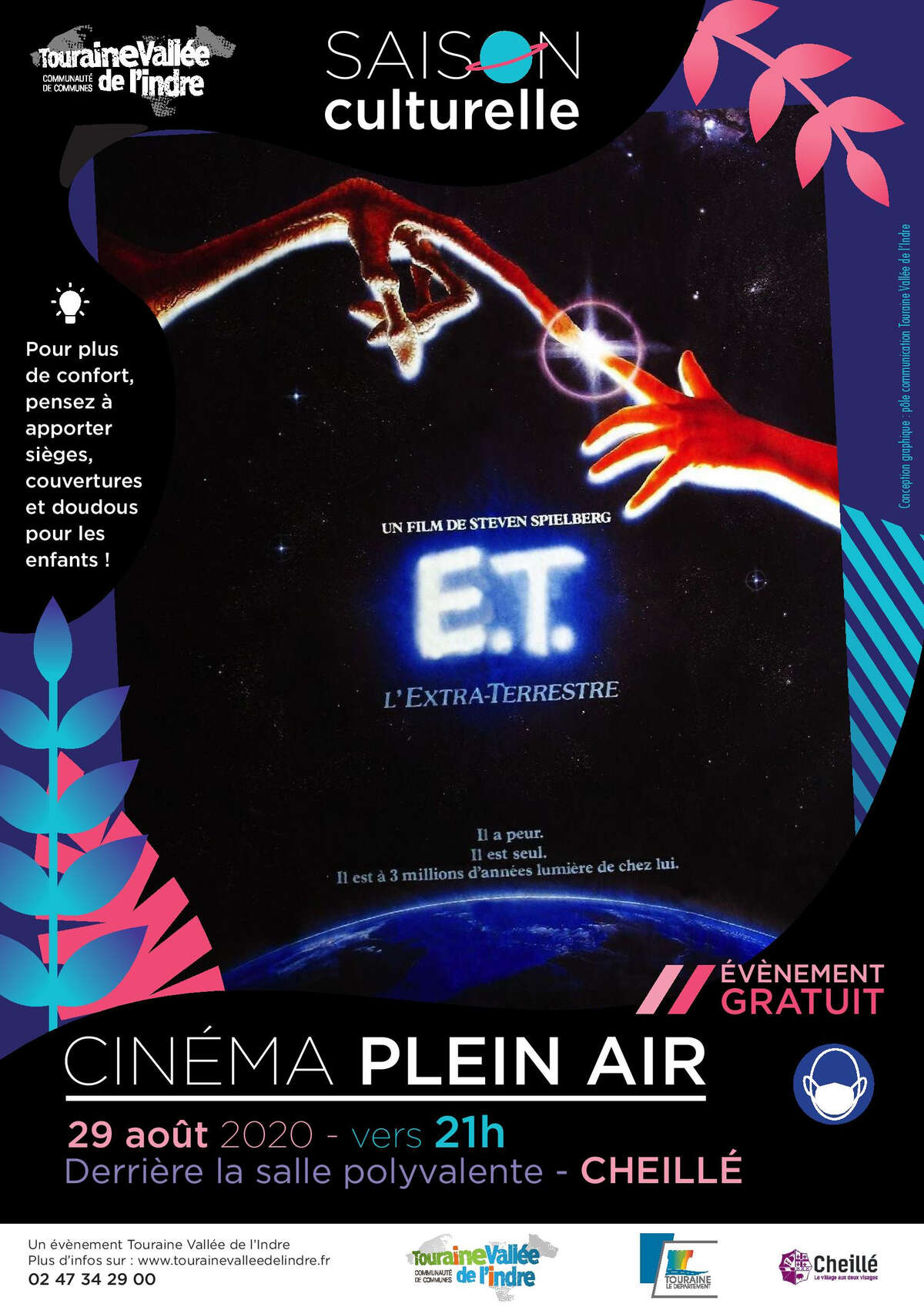 Photo de l'événement Cinéma plein air - E.T l'extraterrestre à Derrière la salle polyvalente