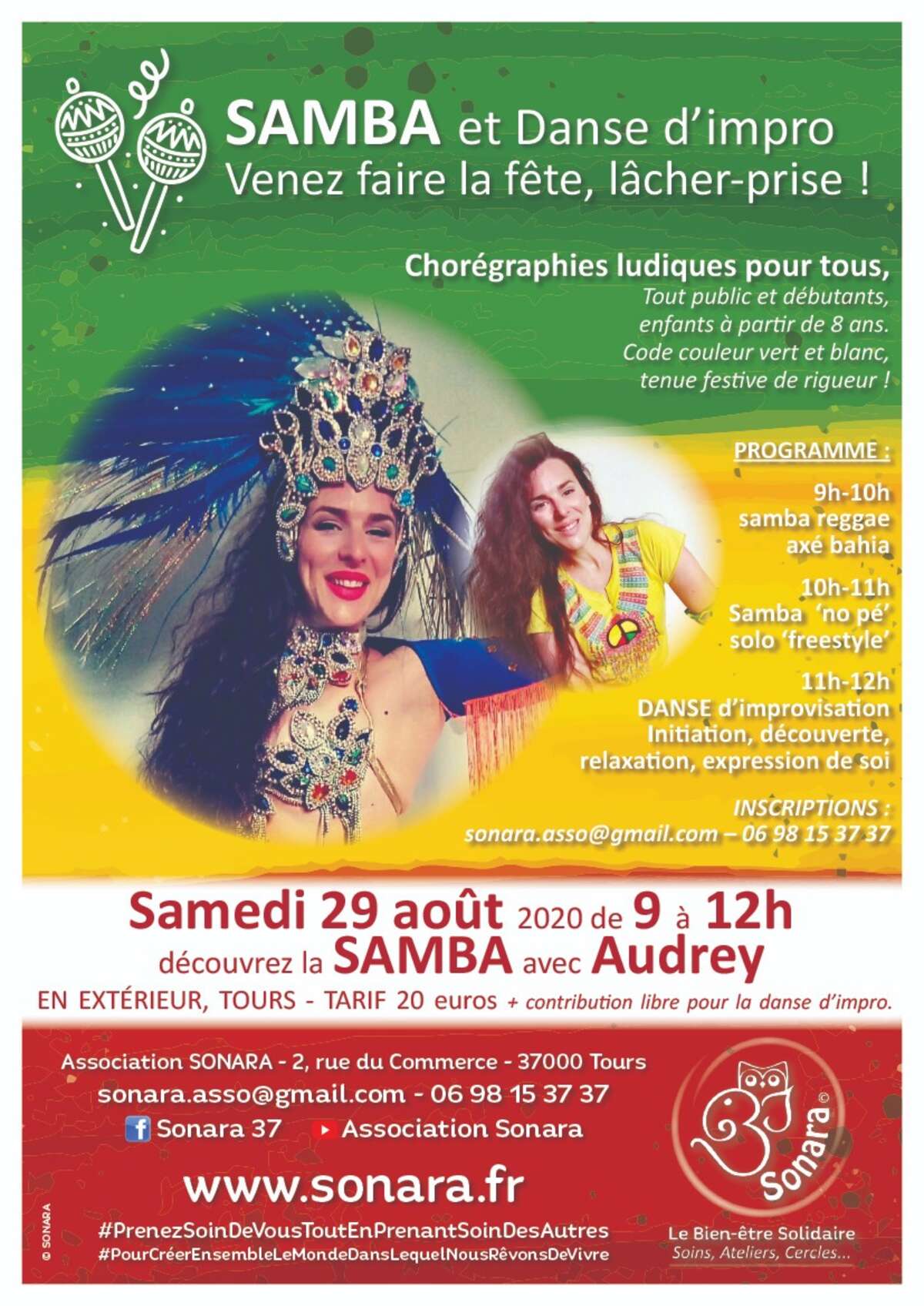 Photo de l'événement Atelier SAMBA à TOURS en extérieur