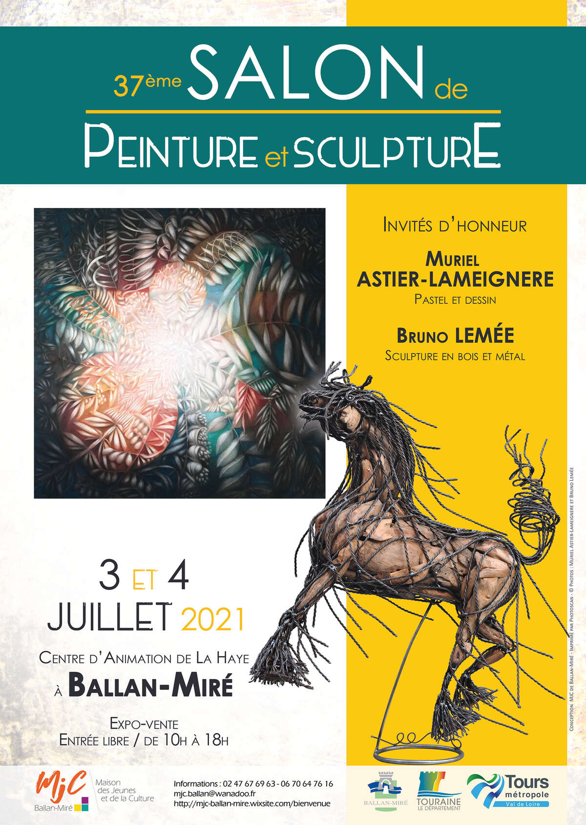 Photo de l'événement 37ème Salon de Peinture et Sculpture de Ballan-Miré à Centre d'Animation de La Haye