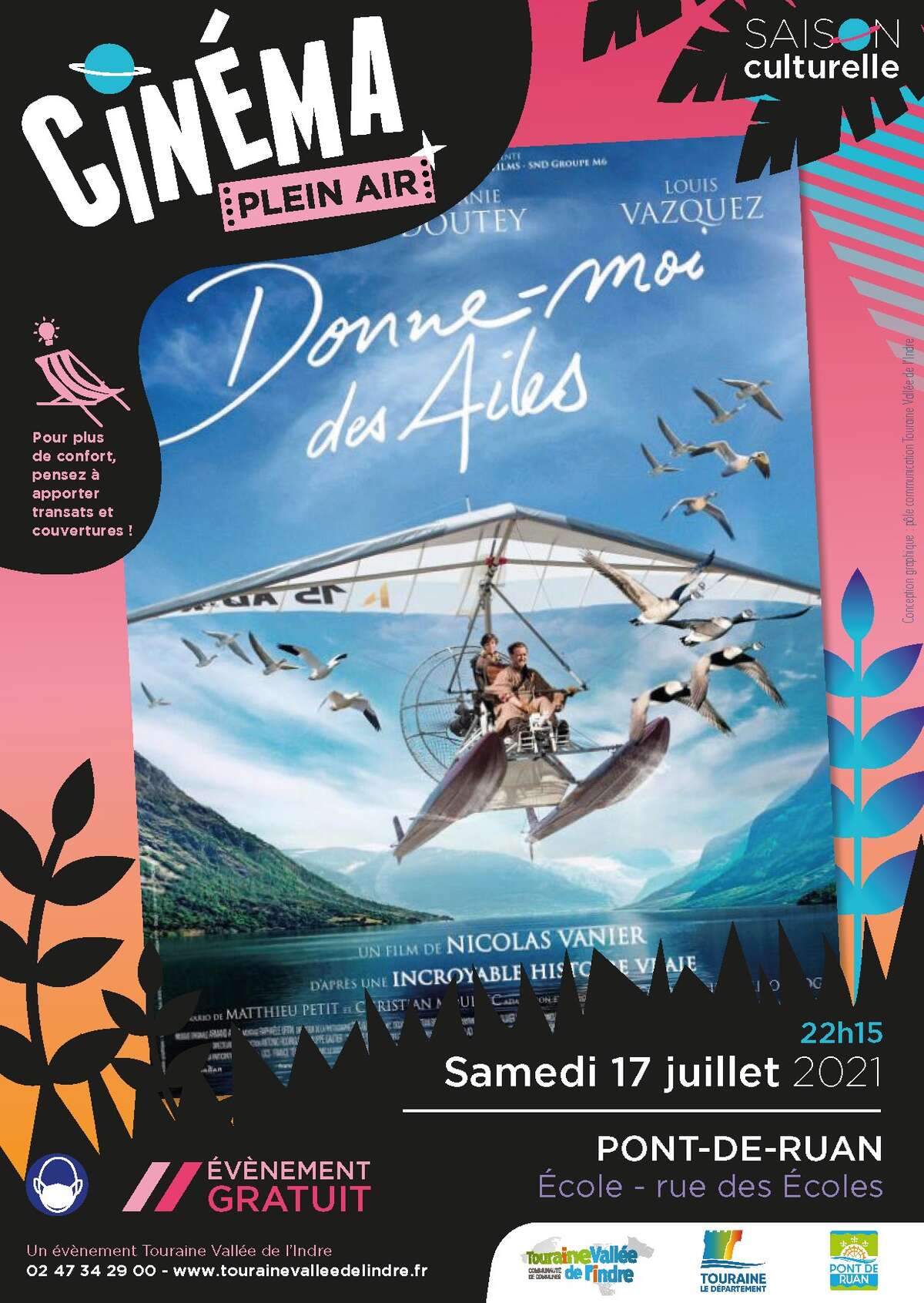 Illustration ⛱ CINEMA PLEIN AIR - Samedi 17 juillet à PONT-DE-RUAN ?