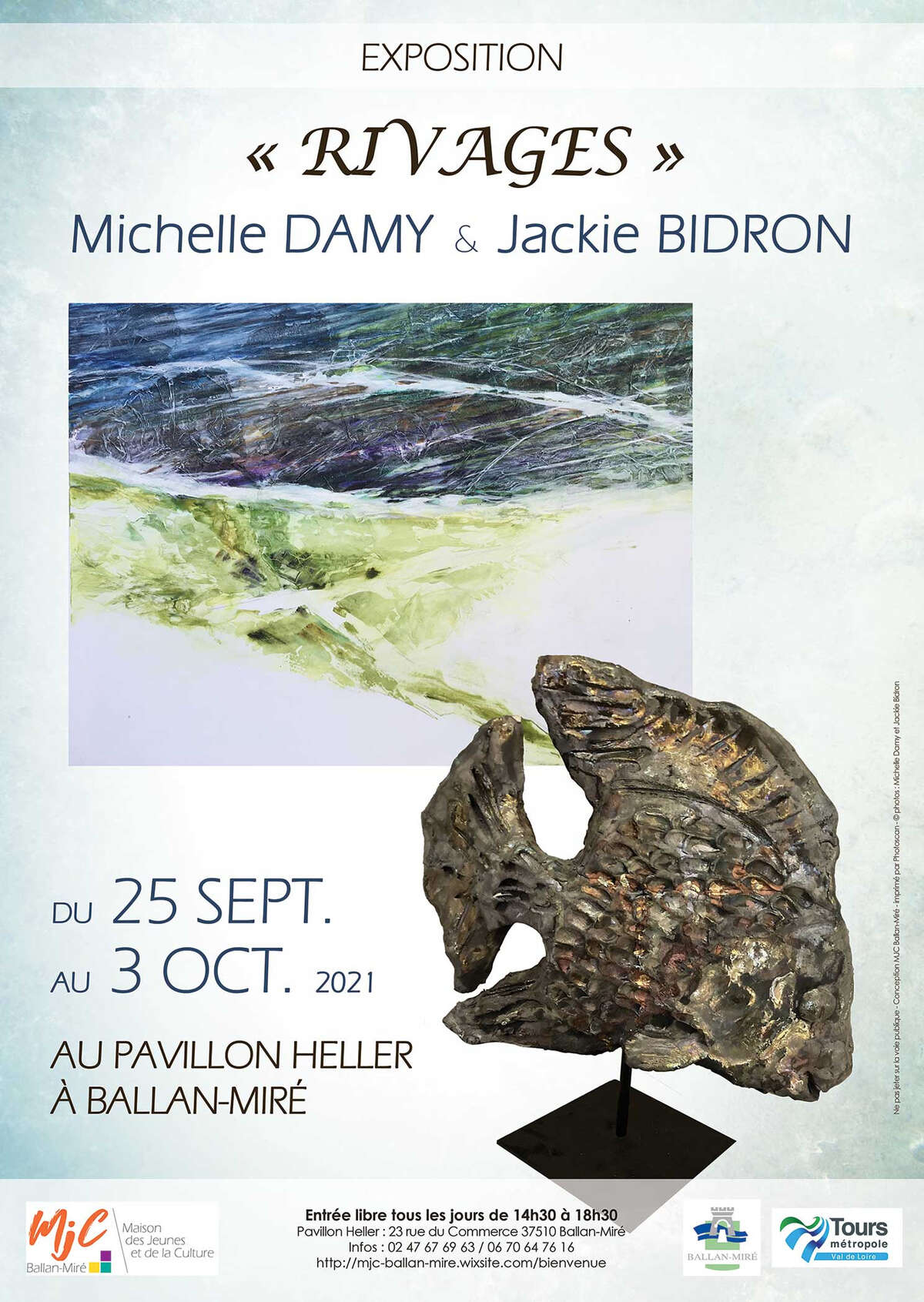 Illustration Exposition de Michelle Damy et de jackie Bidron