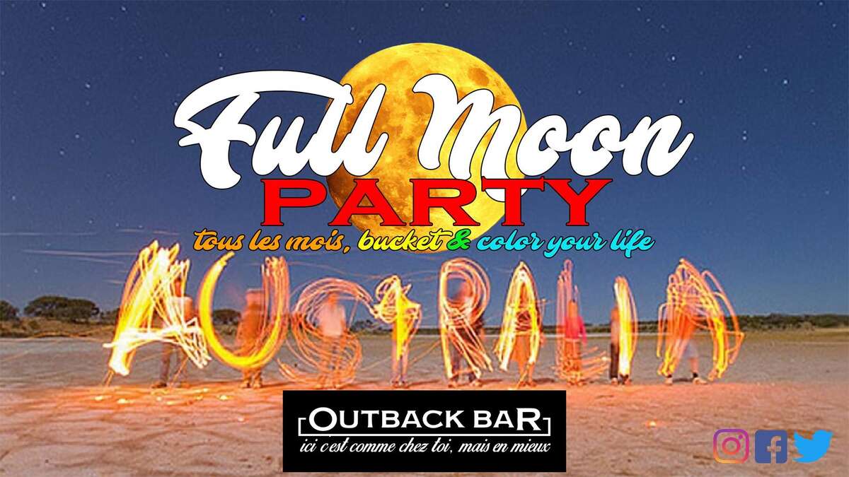 Illustration FULL MOON Party @Outback