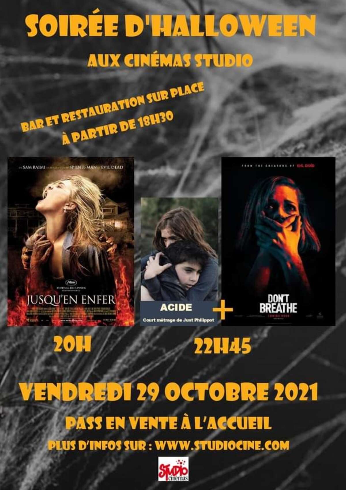 Illustration Soirée Halloween aux Cinémas Studio