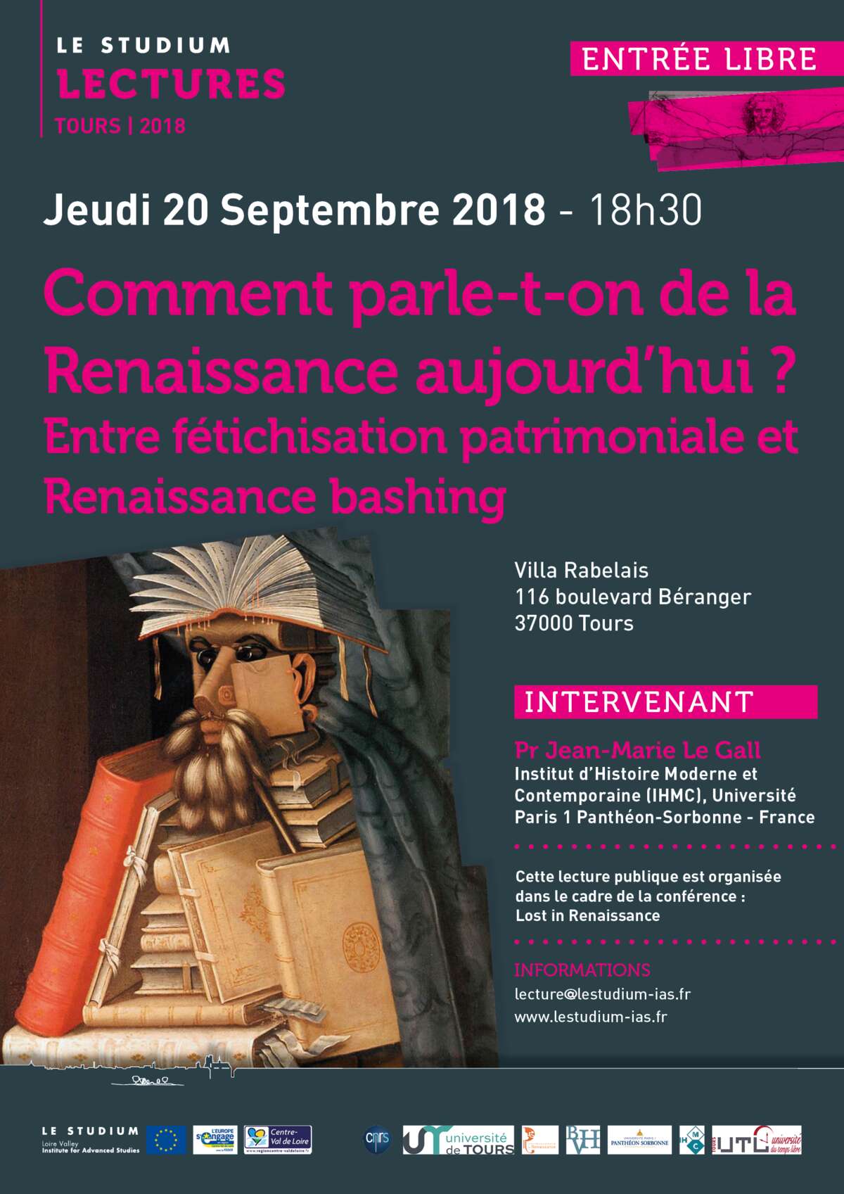Photo de l'événement Comment parle-t-on de la Renaissance aujourd'hui ? Entre fétichisation patrimoniale et Renaissance bashing à Villa Rabelais