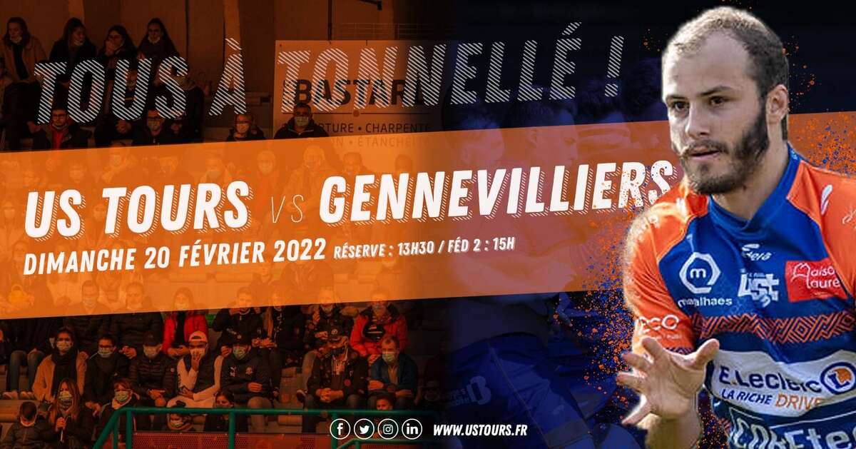 Illustration Match US Tours / Gennevilliers