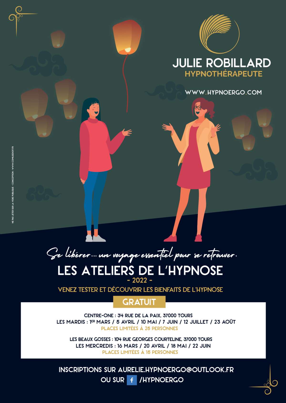 Photo de l'événement LES ATELIERS DE L'HYPNOSE à BAR LES BEAUX GOSSES