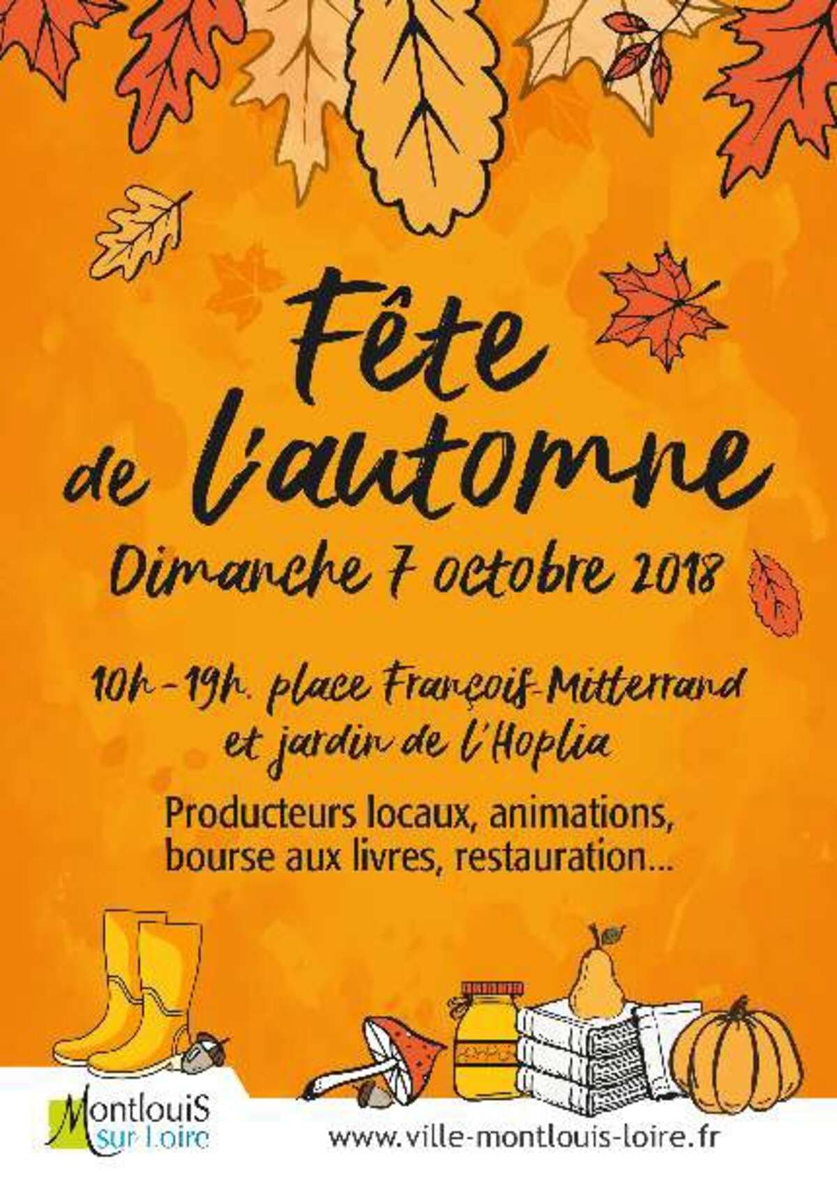 Photo de l'événement La Fête de l'Automne : Dimanche 7 octobre à Montlouis-sur-Loire à Place François Mitterrand