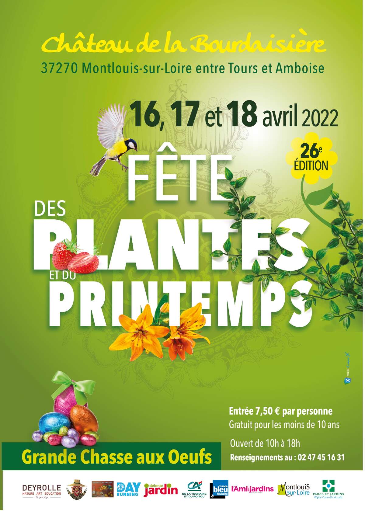 Illustration 26eme Fête des Plantes et du Printemps au Châteaun de la Bourdaisière