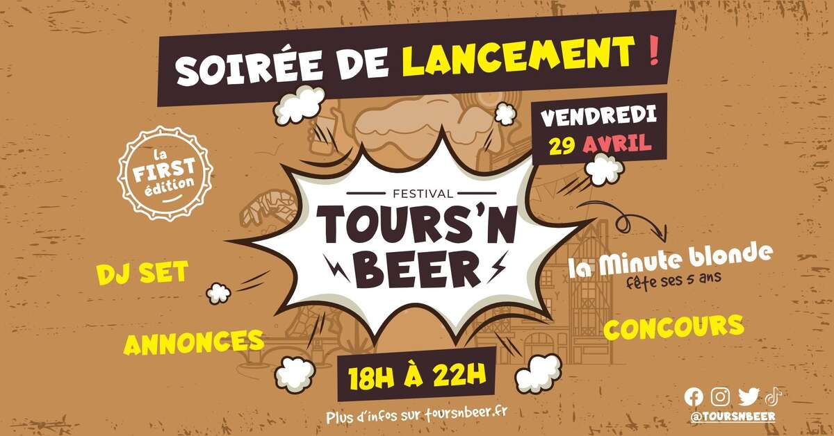 Illustration SOIRÉE DE LANCEMENT DU TOURS'N BEER