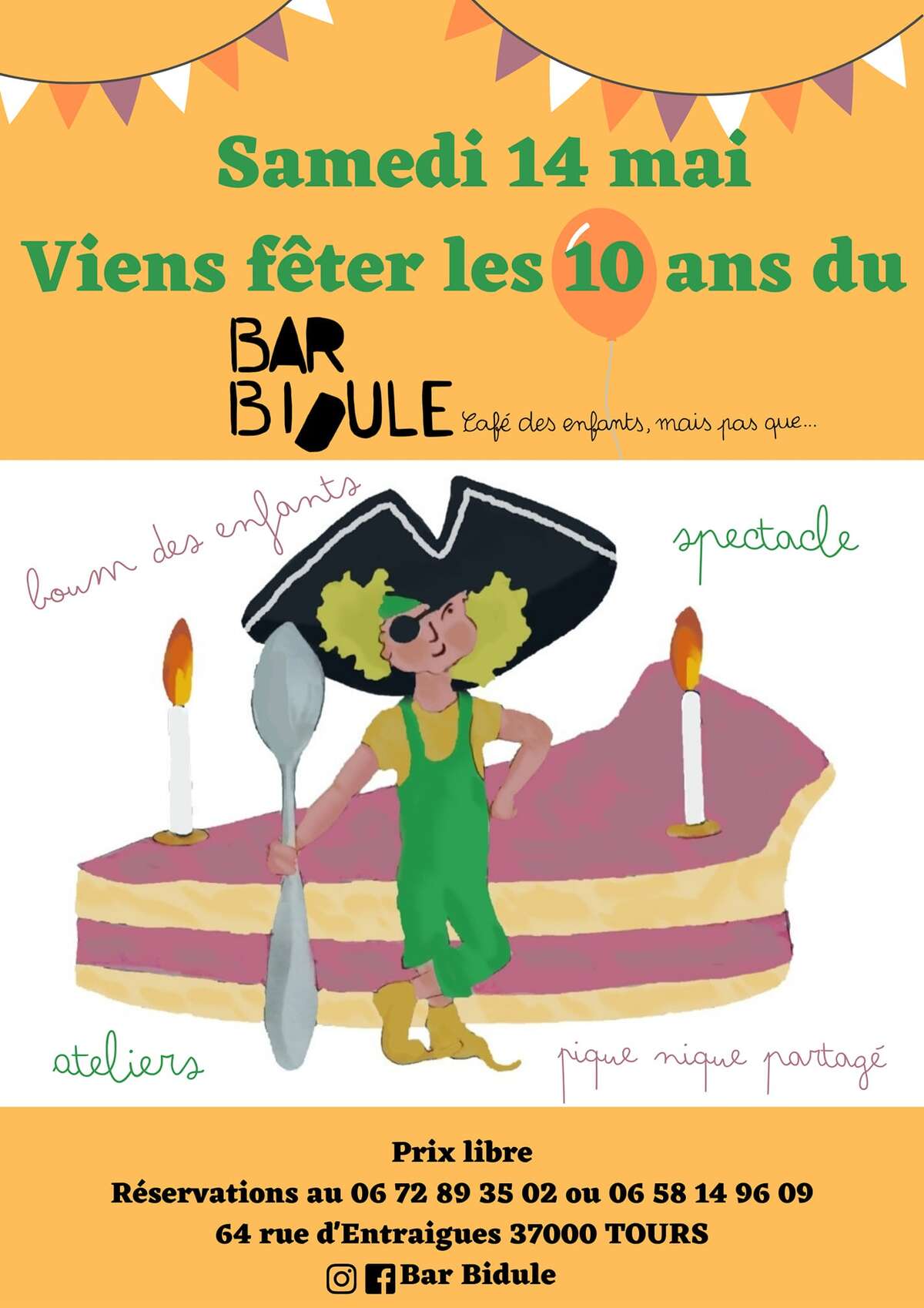Illustration Les 10 ans du Bar Bidule