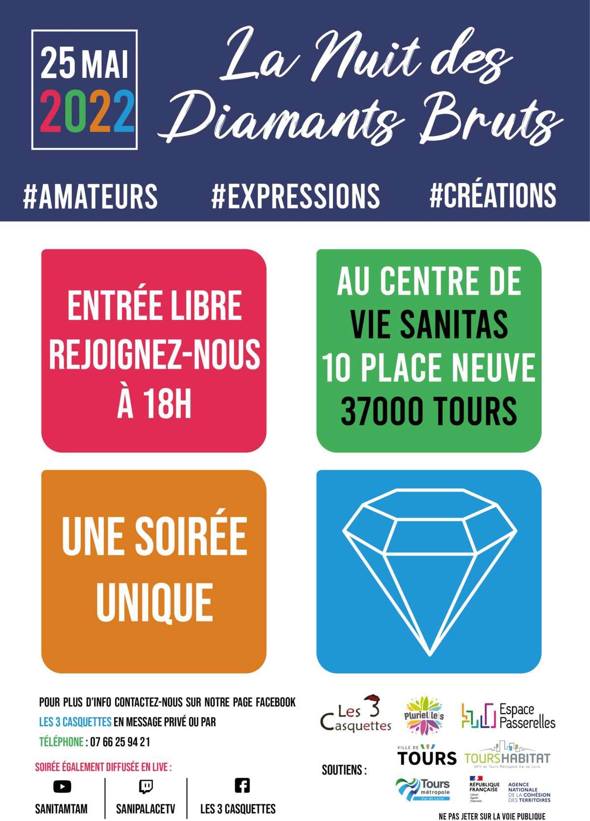 Photo de l'événement La Nuit des Diamants Bruts à Centre de vie Sanitas